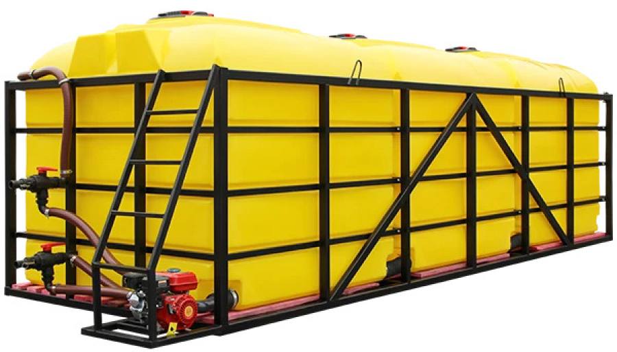 Кассета для транспортировки агрохимии SQ PRO 3х5000 Yellow с мотопомпой