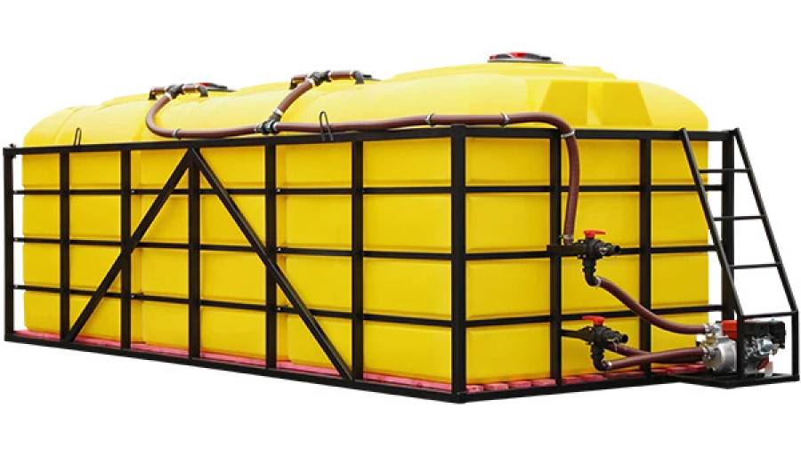 Кассета для транспортировки агрохимии SQ PRO 3х6000 Yellow с мотопомпой
